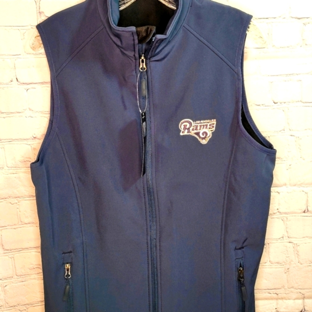 LA Rams Zip up Vest  Small - Picture 11 of 11